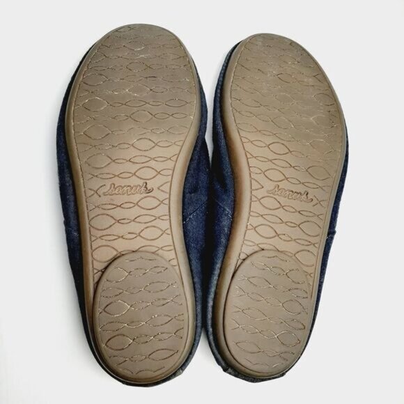 SANUK Bianca TX Comfy Lace-Up Textile Flat Shoes Navy Sz 7.5 - Picture 12 of 12
